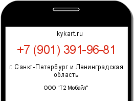 Информация о номере телефона +7 (901) 391-96-81: регион, оператор