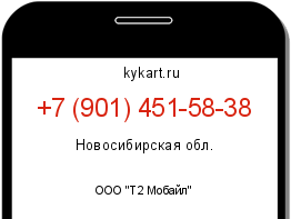 Информация о номере телефона +7 (901) 451-58-38: регион, оператор
