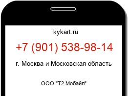 Информация о номере телефона +7 (901) 538-98-14: регион, оператор