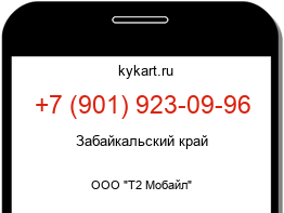 Информация о номере телефона +7 (901) 923-09-96: регион, оператор