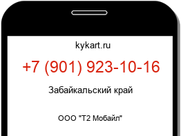 Информация о номере телефона +7 (901) 923-10-16: регион, оператор