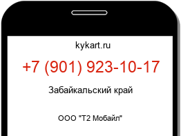 Информация о номере телефона +7 (901) 923-10-17: регион, оператор