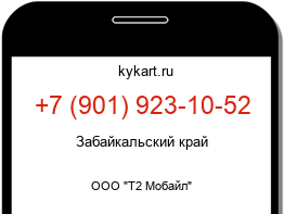 Информация о номере телефона +7 (901) 923-10-52: регион, оператор