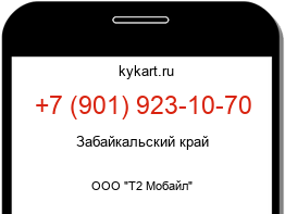 Информация о номере телефона +7 (901) 923-10-70: регион, оператор