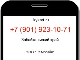 Информация о номере телефона +7 (901) 923-10-71: регион, оператор