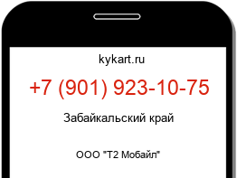 Информация о номере телефона +7 (901) 923-10-75: регион, оператор