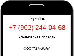 Информация о номере телефона +7 (902) 244-04-68: регион, оператор
