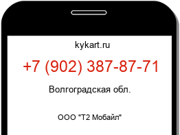 Информация о номере телефона +7 (902) 387-87-71: регион, оператор