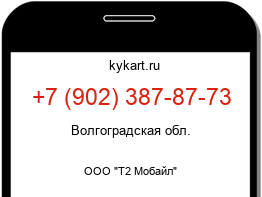 Информация о номере телефона +7 (902) 387-87-73: регион, оператор