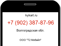 Информация о номере телефона +7 (902) 387-87-96: регион, оператор