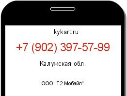 Информация о номере телефона +7 (902) 397-57-99: регион, оператор