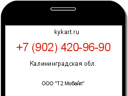Информация о номере телефона +7 (902) 420-96-90: регион, оператор