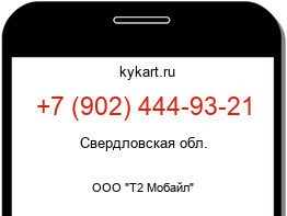 Информация о номере телефона +7 (902) 444-93-21: регион, оператор