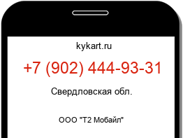 Информация о номере телефона +7 (902) 444-93-31: регион, оператор