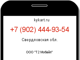 Информация о номере телефона +7 (902) 444-93-54: регион, оператор