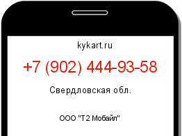 Информация о номере телефона +7 (902) 444-93-58: регион, оператор