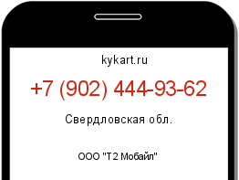 Информация о номере телефона +7 (902) 444-93-62: регион, оператор