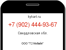 Информация о номере телефона +7 (902) 444-93-67: регион, оператор