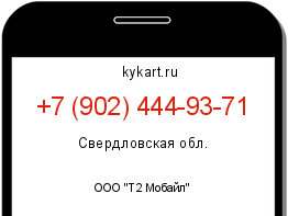 Информация о номере телефона +7 (902) 444-93-71: регион, оператор