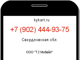 Информация о номере телефона +7 (902) 444-93-75: регион, оператор