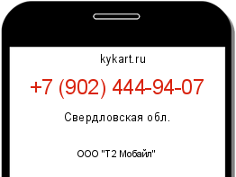 Информация о номере телефона +7 (902) 444-94-07: регион, оператор
