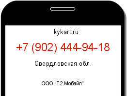 Информация о номере телефона +7 (902) 444-94-18: регион, оператор