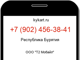Информация о номере телефона +7 (902) 456-38-41: регион, оператор