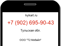Информация о номере телефона +7 (902) 695-90-43: регион, оператор