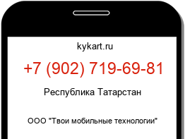 Информация о номере телефона +7 (902) 719-69-81: регион, оператор