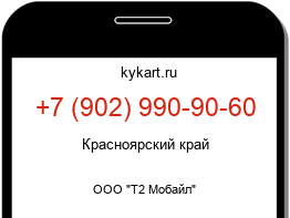 Информация о номере телефона +7 (902) 990-90-60: регион, оператор