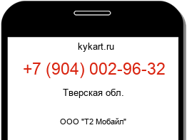 Информация о номере телефона +7 (904) 002-96-32: регион, оператор