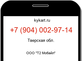 Информация о номере телефона +7 (904) 002-97-14: регион, оператор