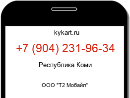Информация о номере телефона +7 (904) 231-96-34: регион, оператор
