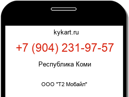 Информация о номере телефона +7 (904) 231-97-57: регион, оператор