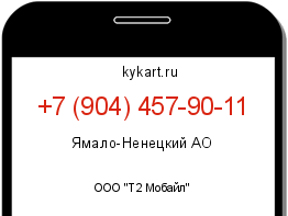 Информация о номере телефона +7 (904) 457-90-11: регион, оператор