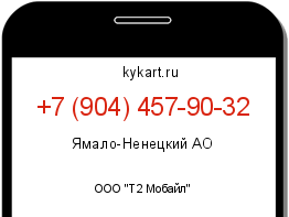 Информация о номере телефона +7 (904) 457-90-32: регион, оператор