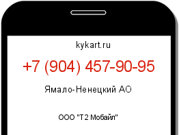 Информация о номере телефона +7 (904) 457-90-95: регион, оператор