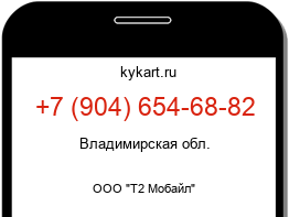Информация о номере телефона +7 (904) 654-68-82: регион, оператор