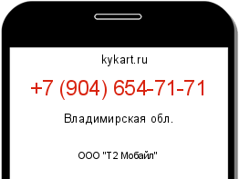Информация о номере телефона +7 (904) 654-71-71: регион, оператор
