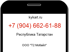 Информация о номере телефона +7 (904) 662-61-88: регион, оператор