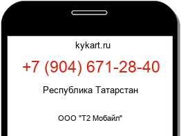 Информация о номере телефона +7 (904) 671-28-40: регион, оператор