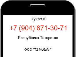 Информация о номере телефона +7 (904) 671-30-71: регион, оператор