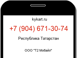 Информация о номере телефона +7 (904) 671-30-74: регион, оператор