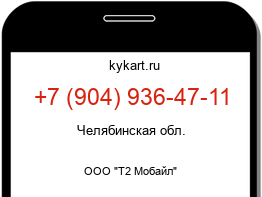 Информация о номере телефона +7 (904) 936-47-11: регион, оператор