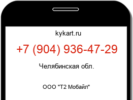 Информация о номере телефона +7 (904) 936-47-29: регион, оператор