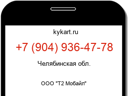 Информация о номере телефона +7 (904) 936-47-78: регион, оператор