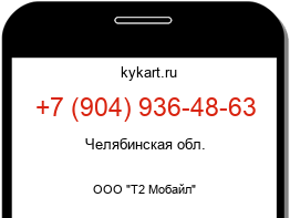 Информация о номере телефона +7 (904) 936-48-63: регион, оператор