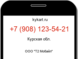 Информация о номере телефона +7 (908) 123-54-21: регион, оператор