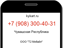 Информация о номере телефона +7 (908) 300-40-31: регион, оператор