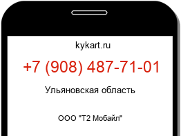 Информация о номере телефона +7 (908) 487-71-01: регион, оператор